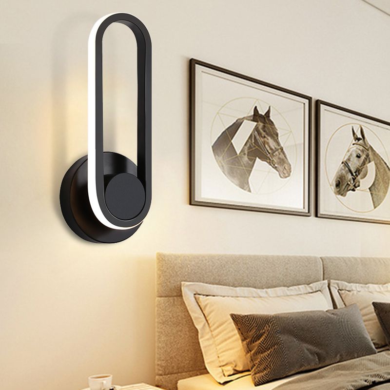 Lumière minimaliste OBLONCH-RING LEIL LETHÉLIQUE DE LED ACRYLIQU