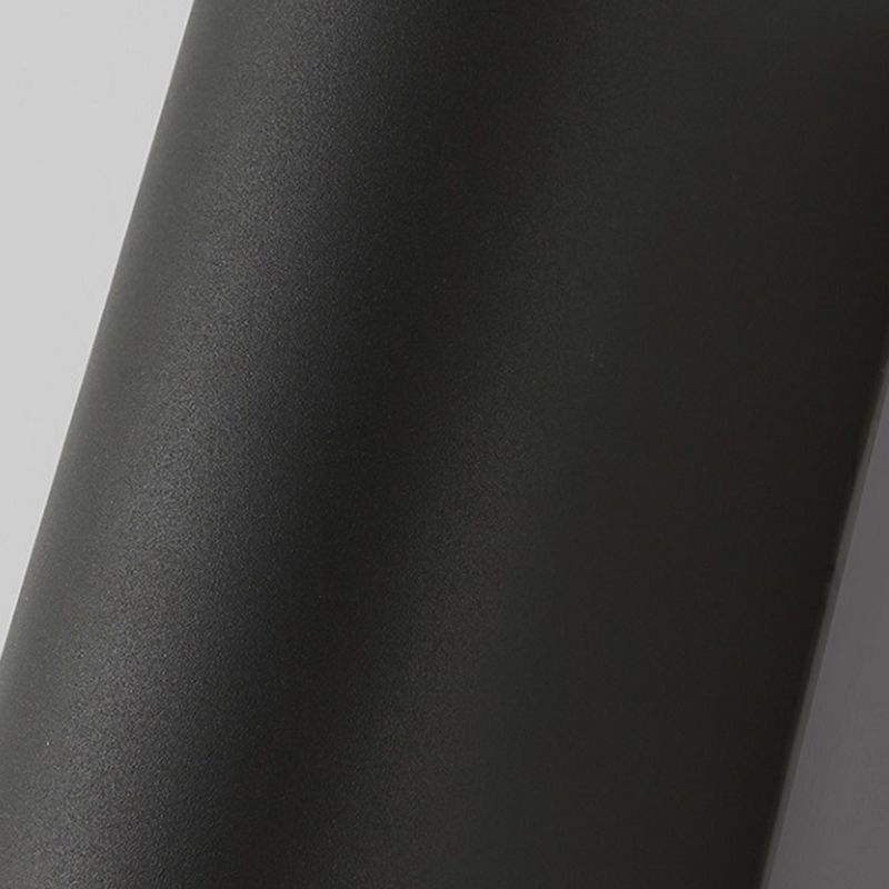 1 Licht halb geometrische Wandleuchte moderne einfache Metallwandbeleuchtung in Schwarz