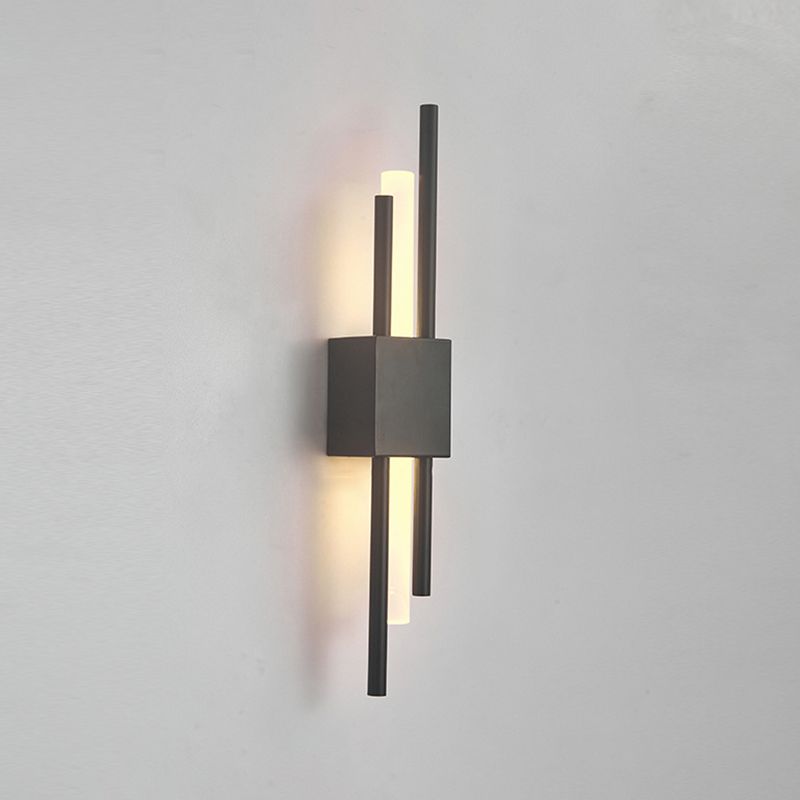 Contemporary Geometric Wall Lamp Metal Wall Light Fixture for Living Room