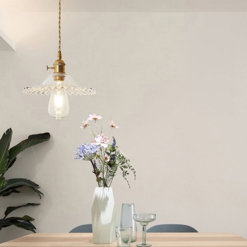 Modern Style Hanging Light Creative Glass Shade Pendant Lighting Fixture for Dining Room