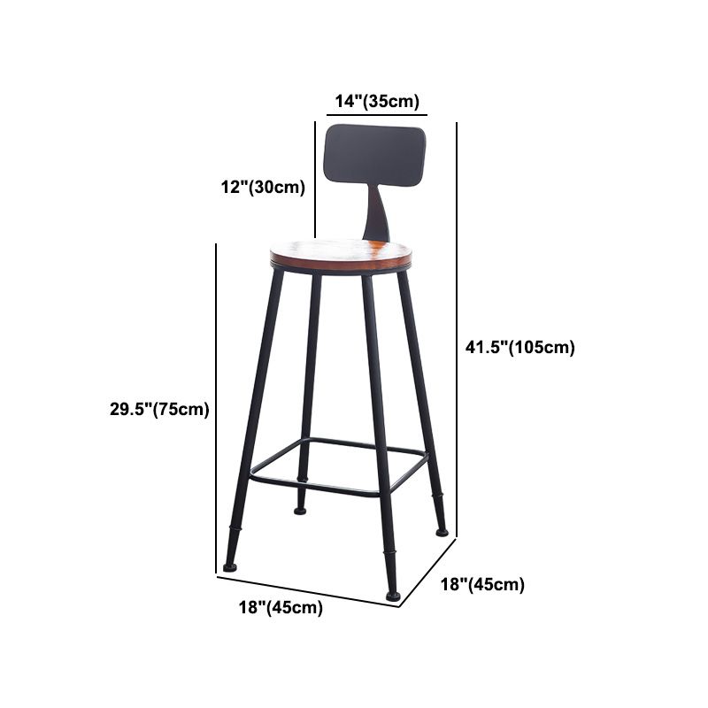 Industrial 1/2/3 Pieces Solid Wood Bar Table Set Adjustable Counter Set