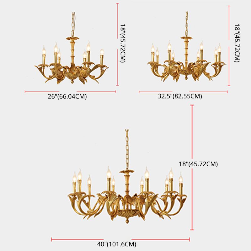 Candelabra lampadario in metallo lampade antichi soggiorno sospeso Apparecchio di illuminazione sospeso