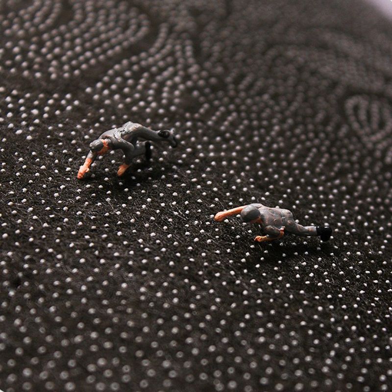 Donkergroene moderne tapijten polyester lijn tapijt vlekbestendig tapijt voor woonkamer