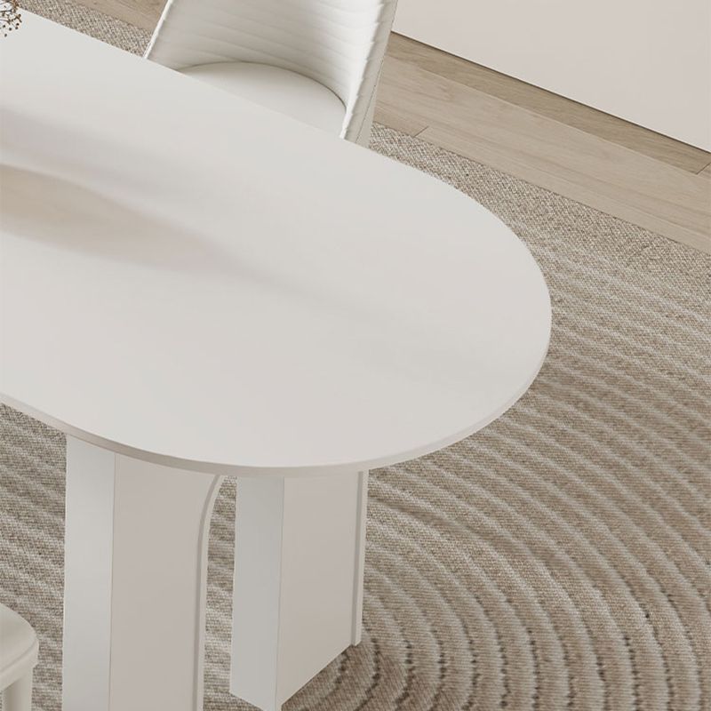 Dining Room Dinner Table Kitchen Stone Dining Table in White