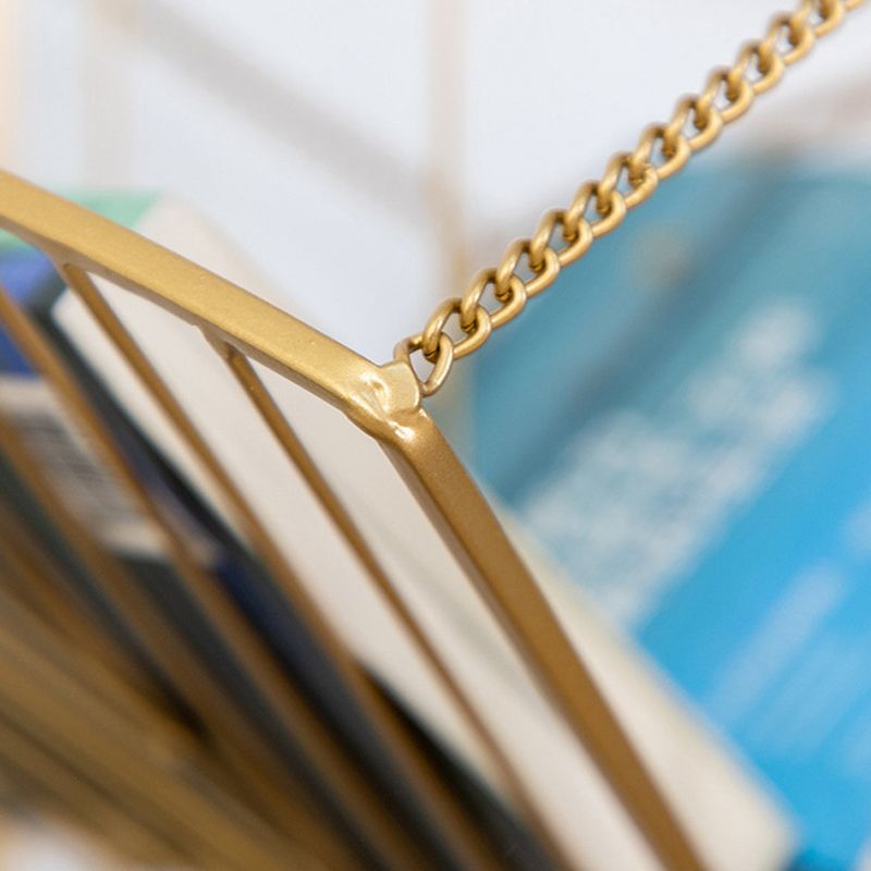 Metal Geometric Bookcase Industrial Book Shelf for Home Office