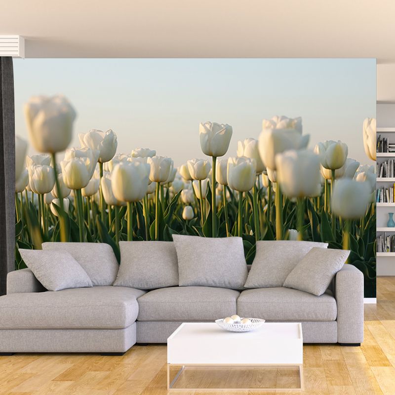 Tulip Flower Wall Mural Decals Home Decoration Girls' Bedroom Wall Decor