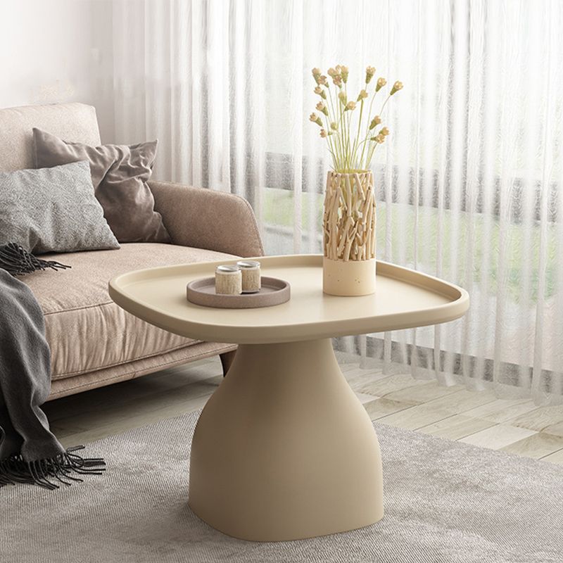 Pedestal Design Cocktail Table Acrylic Tray Top Multi-color Coffee Table