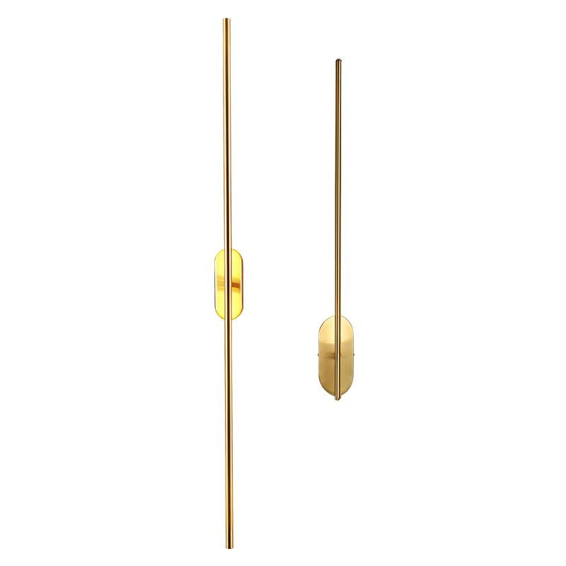 Rotatable Linear Wall Sconce Nordic Style Copper Sconce Wall Light