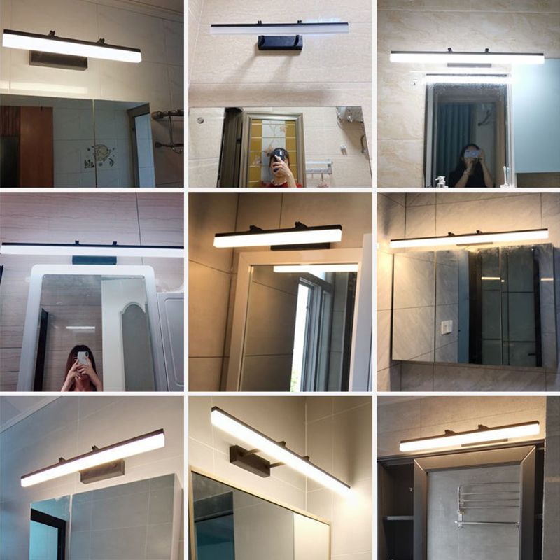 Illuminazione a parete lineare in stile minimalista in metallo a led montata lampada montata
