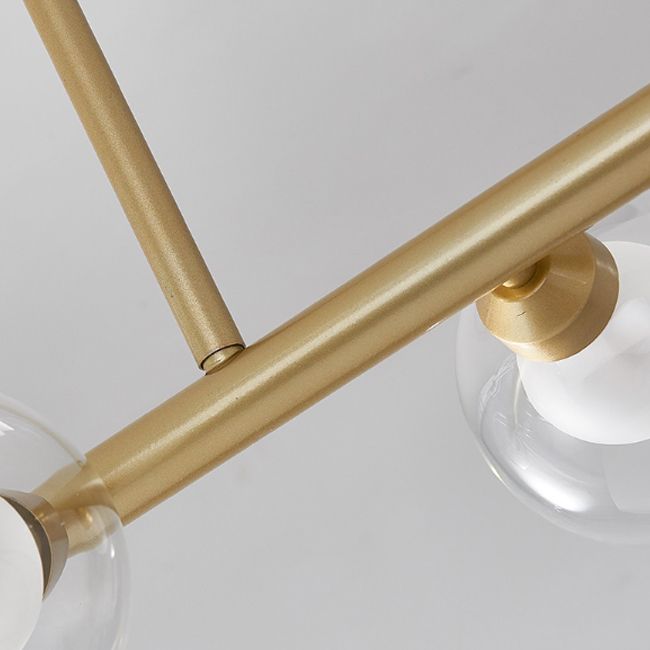 Simplicity Island Lighting Fixture Glass Shade Hanging Light for Dining Room
