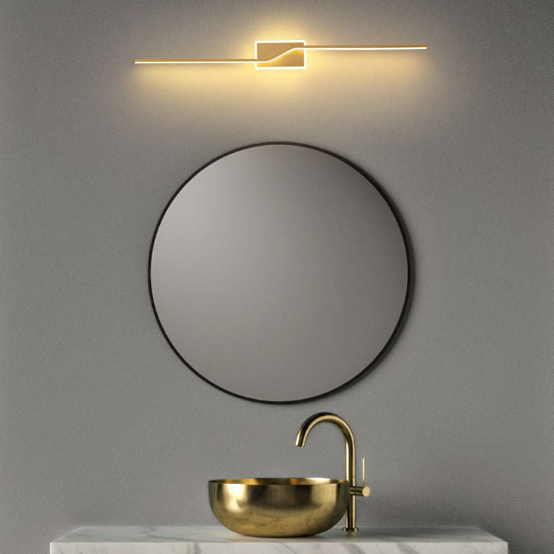 Noordse LED -muurlamp Minimalistische wandbalk Minimalistische wandbalk in gouden afwerking