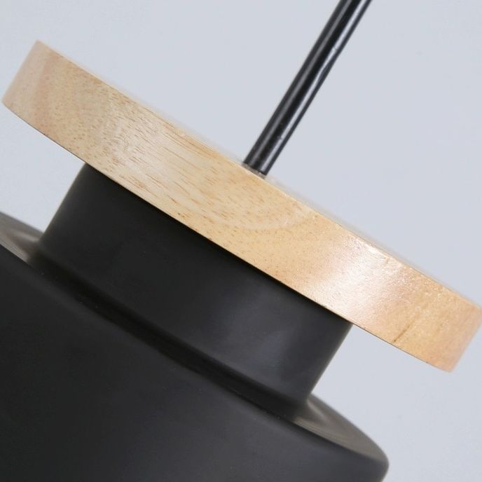 1-Light Pendant Lamp Nordic Macarons Style Metal Dining Room Hanging Lamp