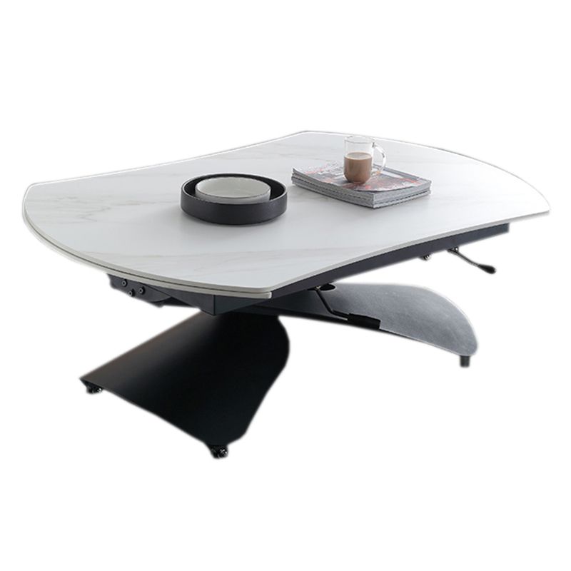 Slate Coffee Cocktail Table with Lift Top Contemporary X-Base