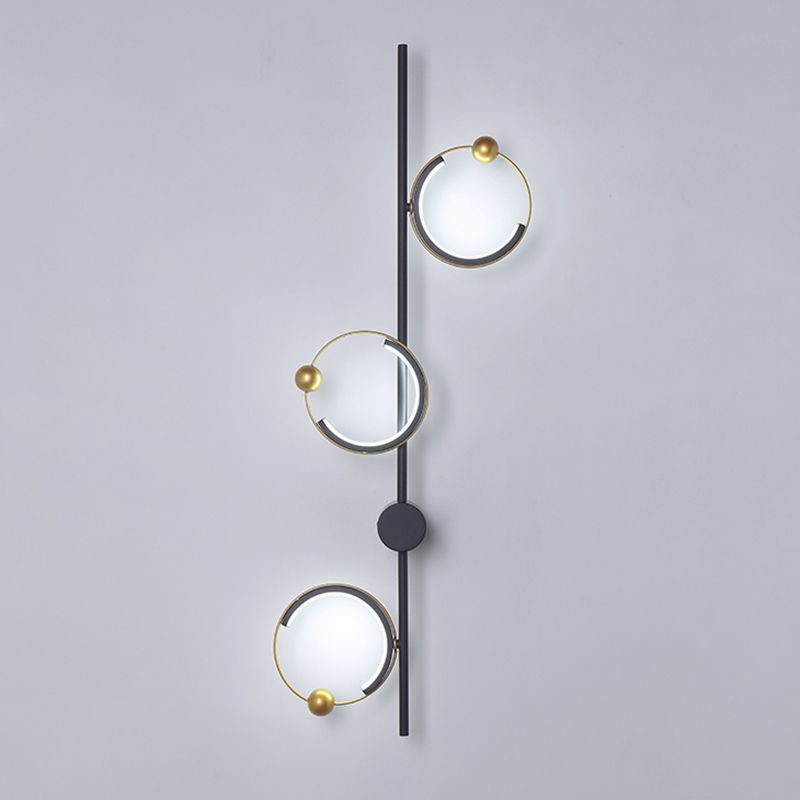 Nordic Style Wall Light Circle Shape LED Wall Lamp with Acrylic Shade for Bedroom