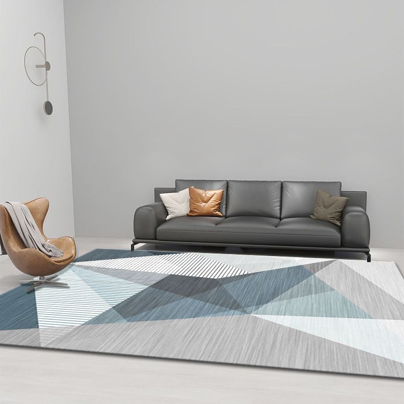 Minimalist Graphic Pattern Rug Polyester Carpet Stain Resistant Indoor Carpet for Home Decoration