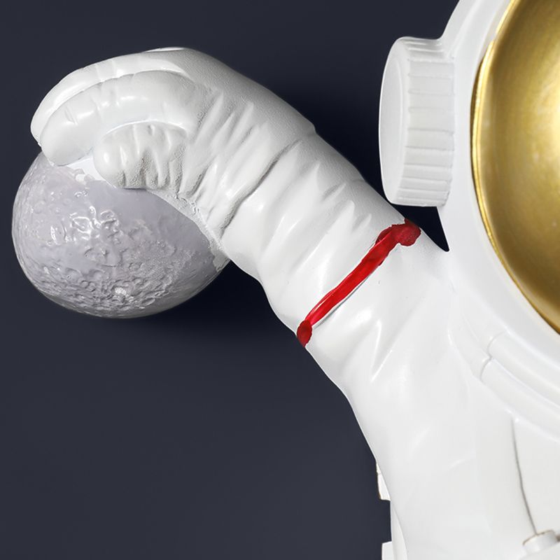 Kinderen Astronaut -vormige wandlampjes Slaapkamer Wandbevestiging Lichtmontage