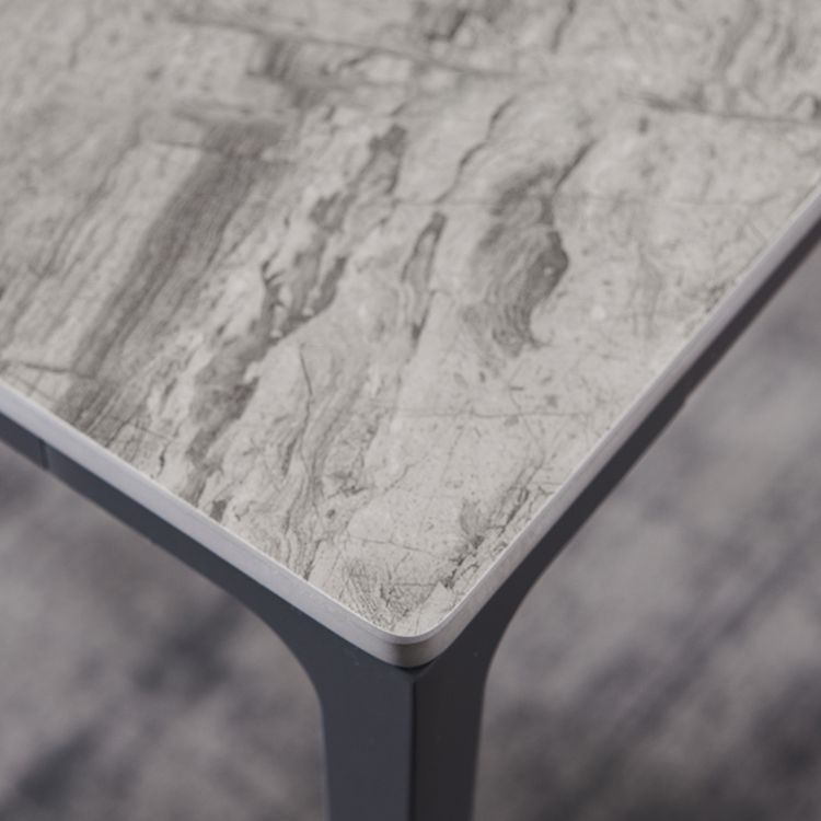 Contemporary Sintered Stone Dining Table Set 1/4/5/7 Pieces Dining Set for Home