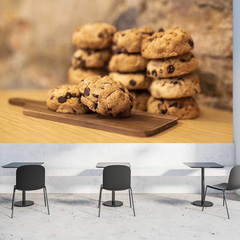 Cookie Snack Modern Coffee Shop Bakery Wall Decor Moisture-Resistant Wall Covering
