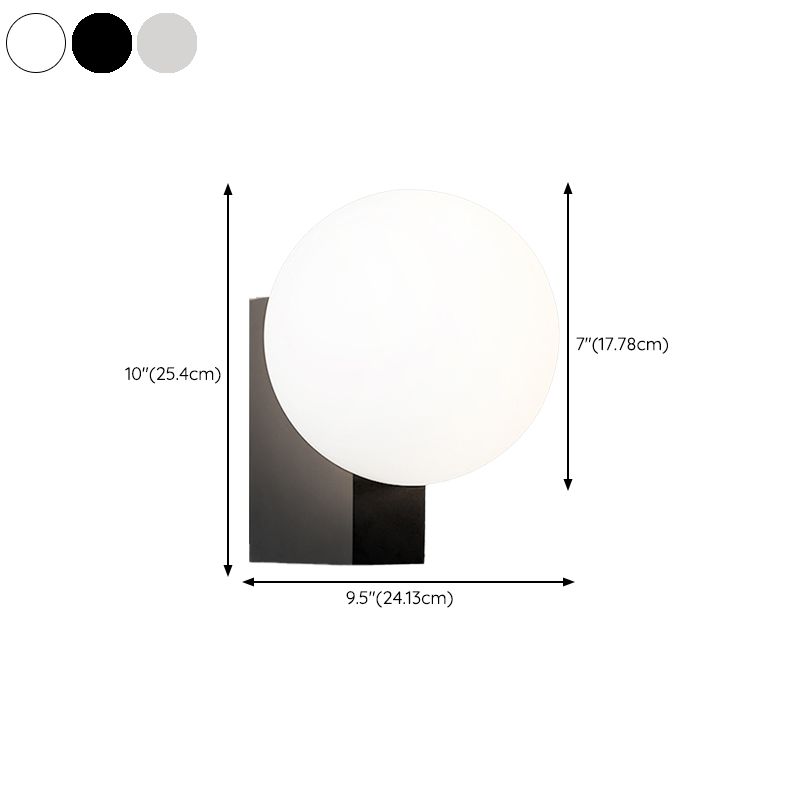 Ball Shape Glass Vanity Lights Modern Style 1 Light Vanity Light Fixtures