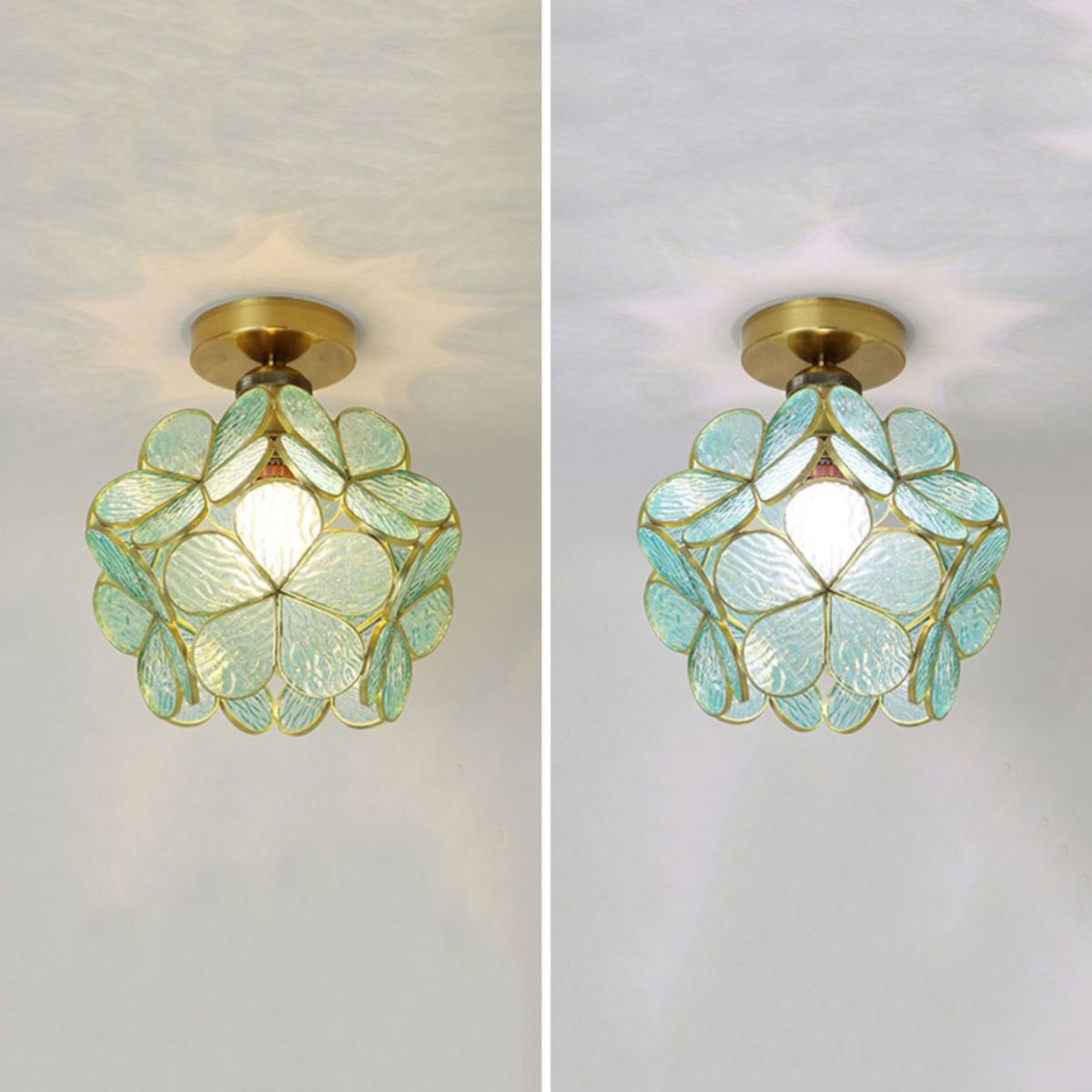 Modern Ceiling Light Creative Glass Flush Mount Light for Living Room