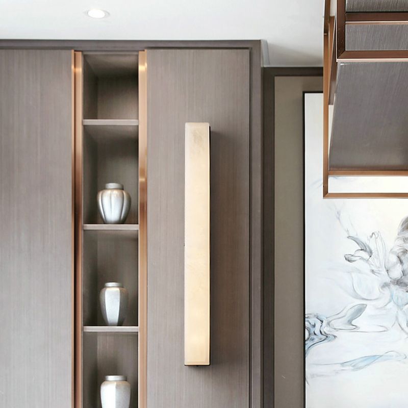 Contemporary Geometric Shape Wall Lamp Metal Wall Lighting for Living Room