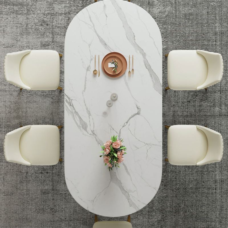 Dining Room Dinner Kitchen Table Simple Pedestal Stone Dining Table