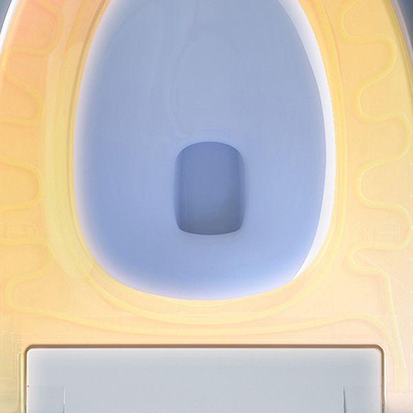 Modern Floor Mounted Urine Toilet White Siphon Jet Toilet Bowl with Toilet Seat