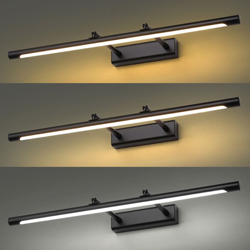 Streamlined Metal Wall Mounted Vanity Lights Modern Vanity Lighting Fixtures for Bathroom