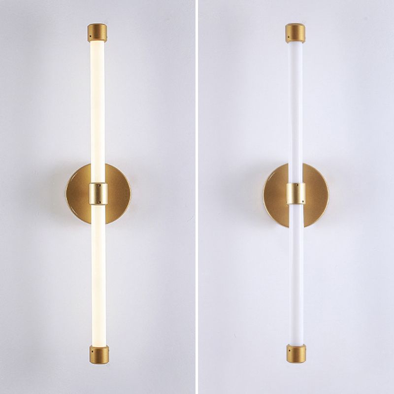 Minimalism Wall Light Fixture Streamlined LED Mirror Lamp for Bathroom