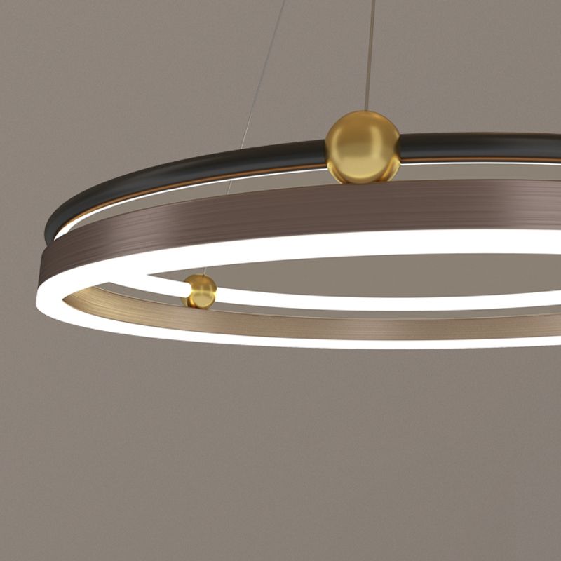 Modern Aluminum Chandelier Multi-Layer LED Chandelier Pendant Lamps for Living Room