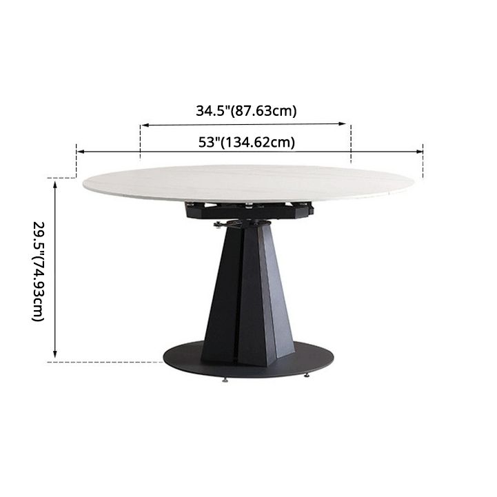 Moderno de comedor plegable de cocina Conjunto de muebles de comedor redondo para comedor formal