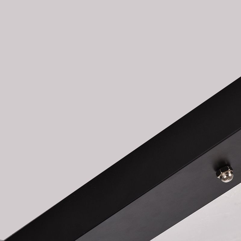 Black Geometrical over Island Lighting Simplicity Aluminum LED Hanging Lamp
