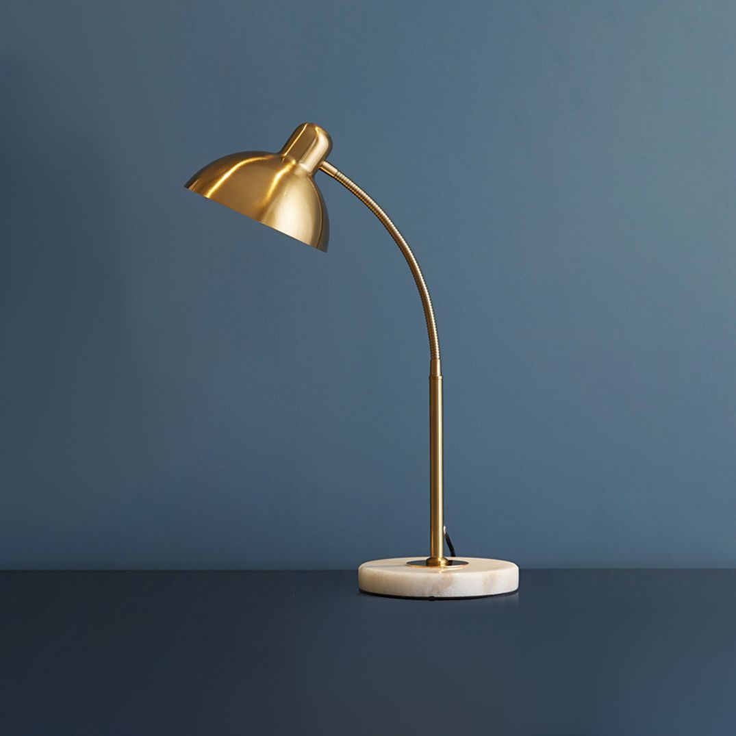 Dome 1 Light Table Lamp Mid Century Modern Metal Night Table Lamps for Study Room