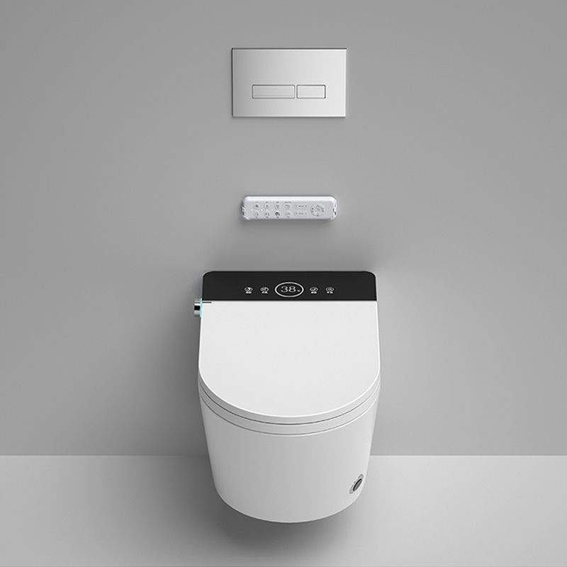 Contemporary Wall Hung Flush Toilet Heated Seat Included Urine Toilet for Bathroom