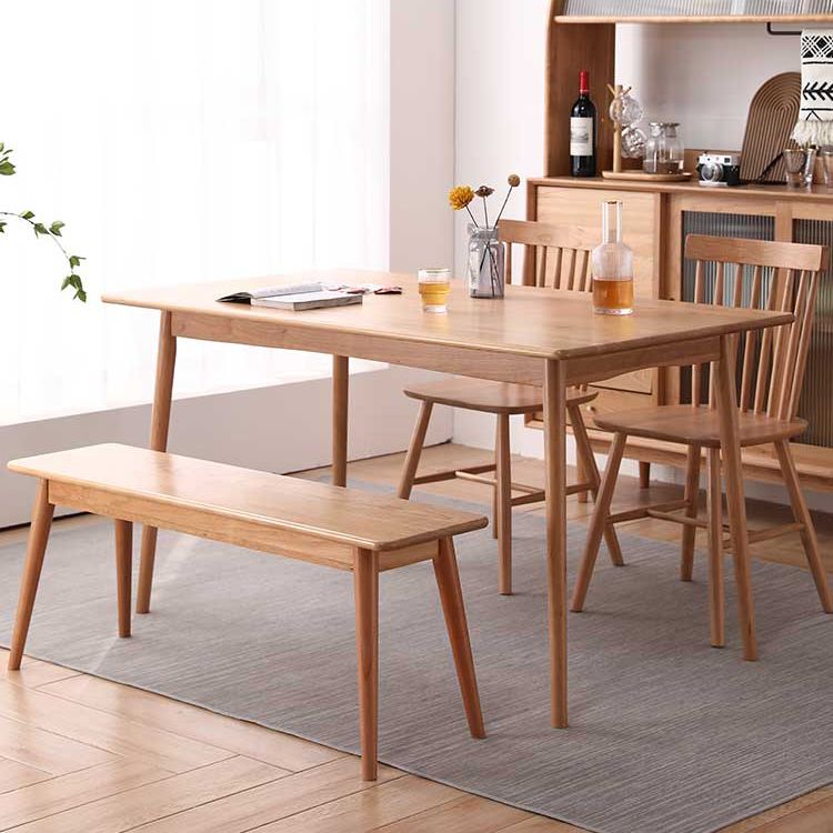 Solid Wood 4 Legs Dining Site Table eigentijdse dinette tafel voor thuiskeuken