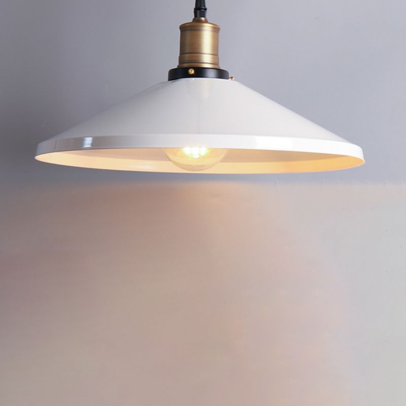 Accoglienza a sospensione vintage a 1 luce Kit di luce a sospensione bianca per negozio