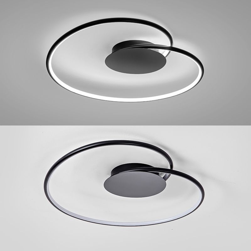 Creative Contemporary Flush Mount Lamp Acrylic Shade LED Lamp for Bedroom