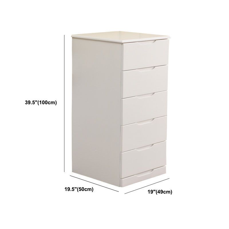 Contemporary Bedroom Storage Chest Wooden Chest with Drawers