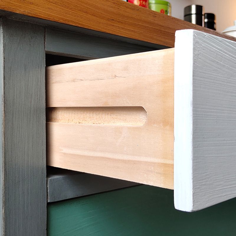 Vertical Nautical Wooden Storage Chest Bedroom Chest with Drawers