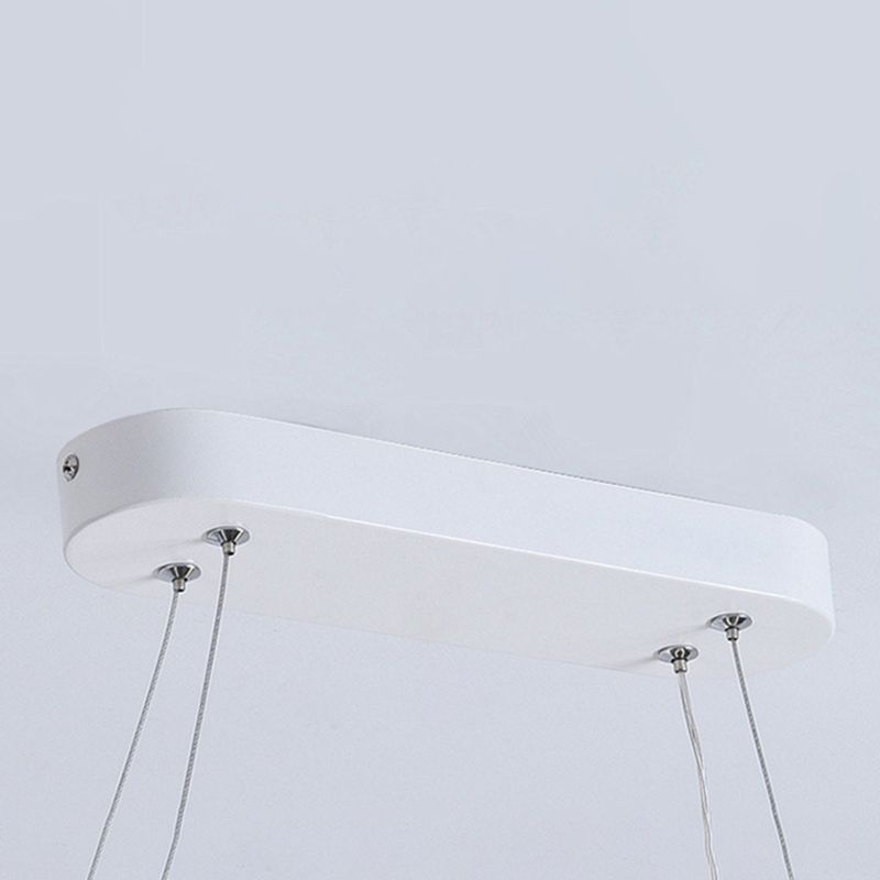 LED Island Lamp Moderner einfacher Stil Aluminium Anhänger Licht für Esszimmer