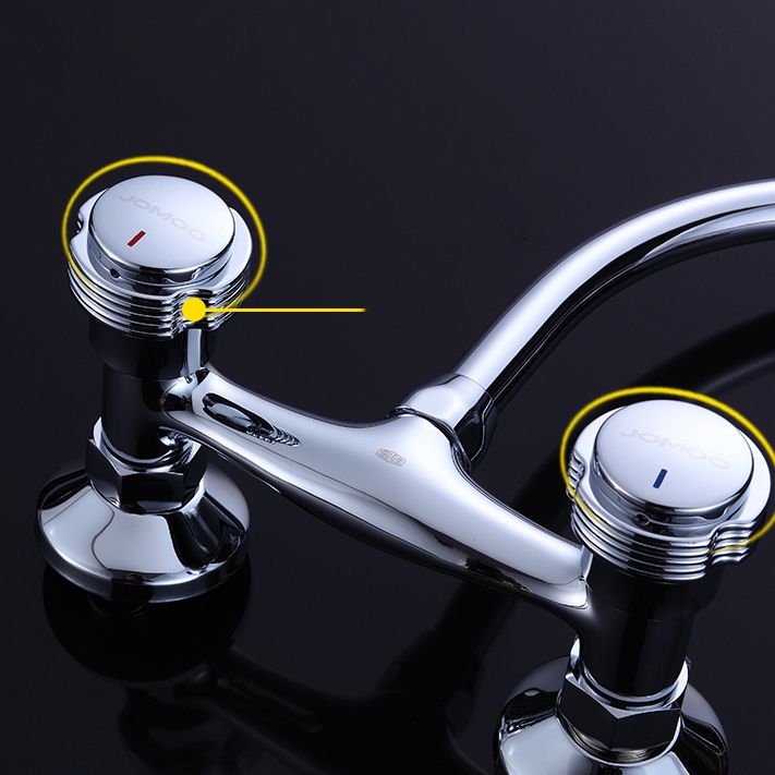 Modern Wall Mounted Spout Bar Faucet Single Lever Low Profile Kitchen Faucet