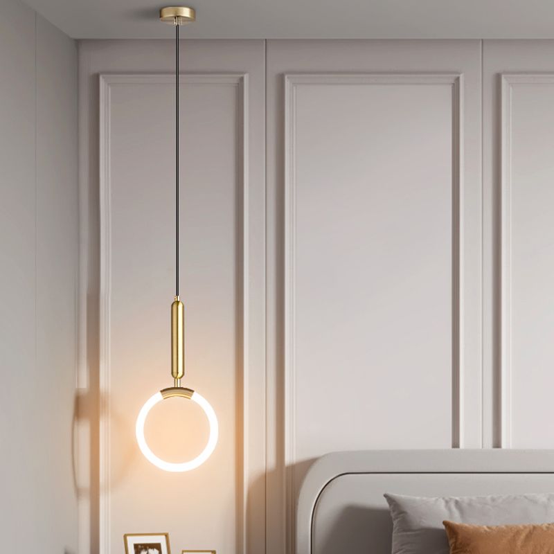 Forma de anillo LED lámpara colgante de luz