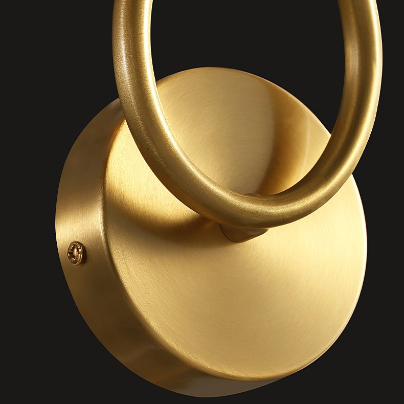 Brass Ball Shaped Wall Lighting Modern 1 Bulb Crystal Wall Mount Lamp for Bedroom