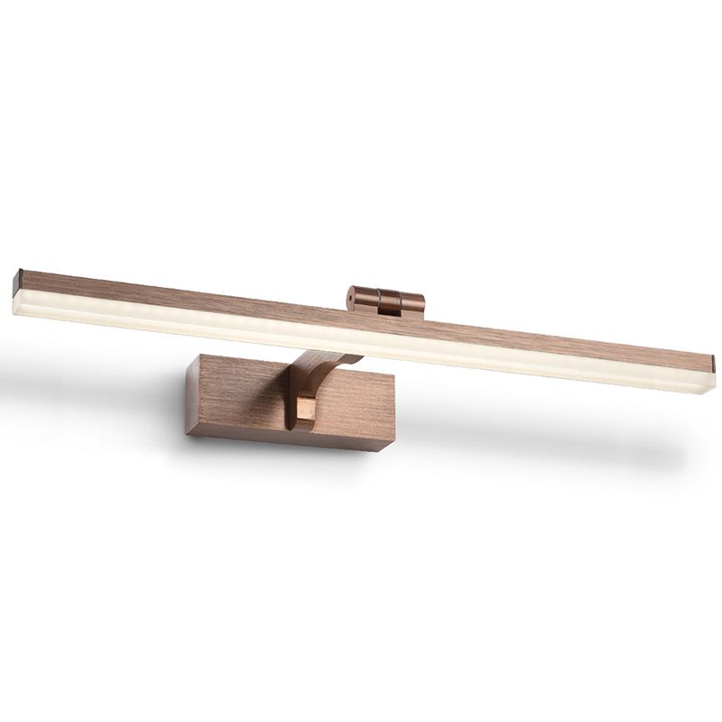 Lampada per pareti di vanità a LED lineare in alluminio Lampada per foto alimentabile minimalista