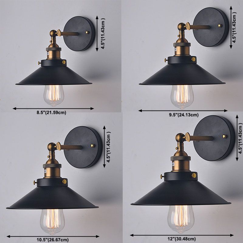 American Industry Style Wall Mount Lamp Fixture Adjustable Wall Sconce Light Fixture