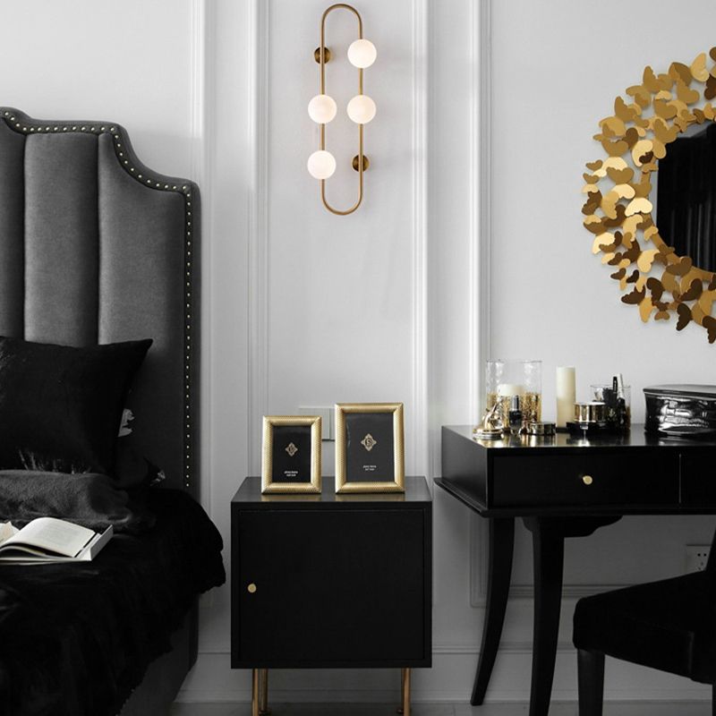 4 Light Unique Shape Wall Light Fixture Modern Wall Mounted Lighting for Living Room