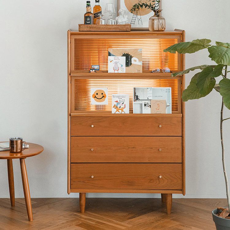 Solid Wood Storage Chest Dresser Modern Dresser without Mirror