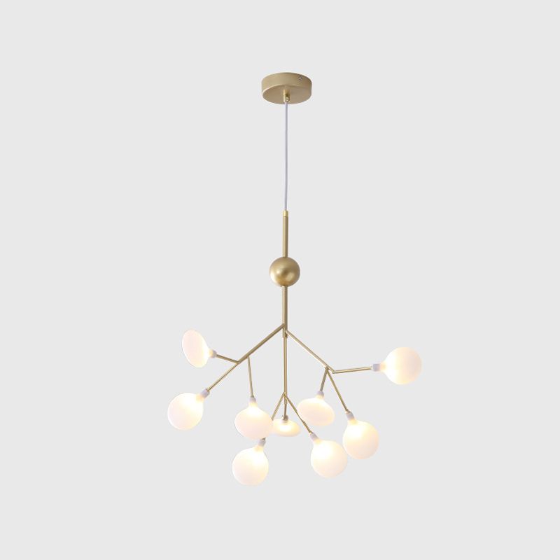 Zweig Form Kronleuchter moderner Glühen Kronleuchter Licht in Gold für Wohnzimmer