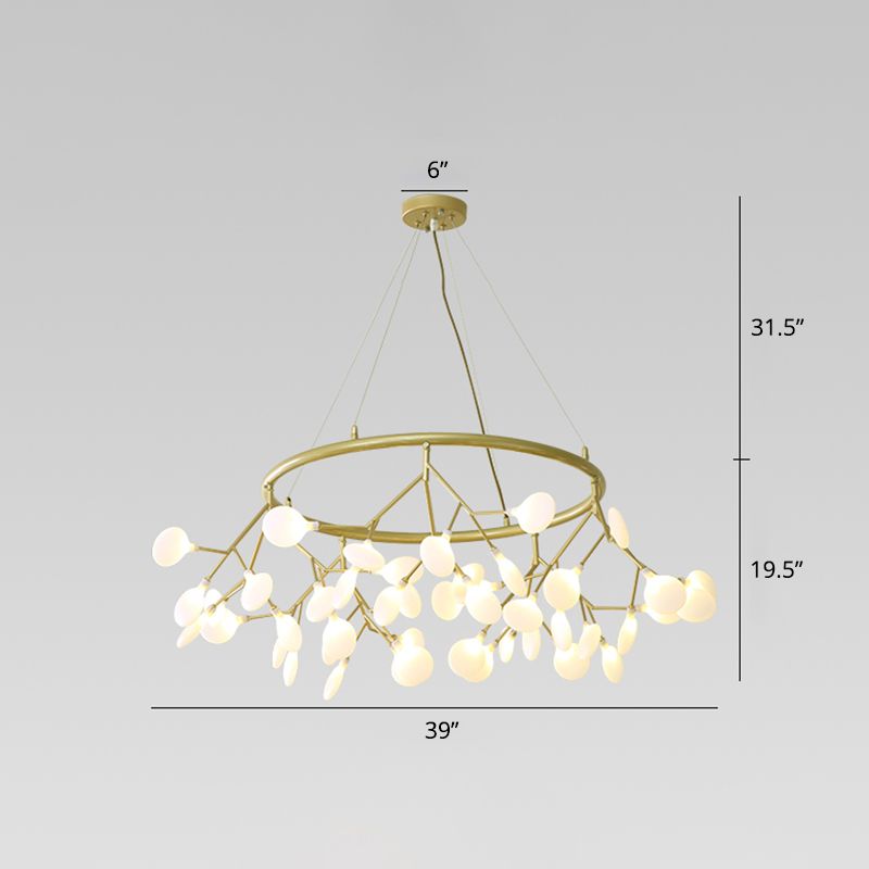 Lampada artistica a sospensione artistica da 45 bulbone artistico.