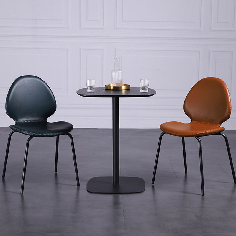 Contemporary Side Chair PU Leather Dining Chair for Home Use